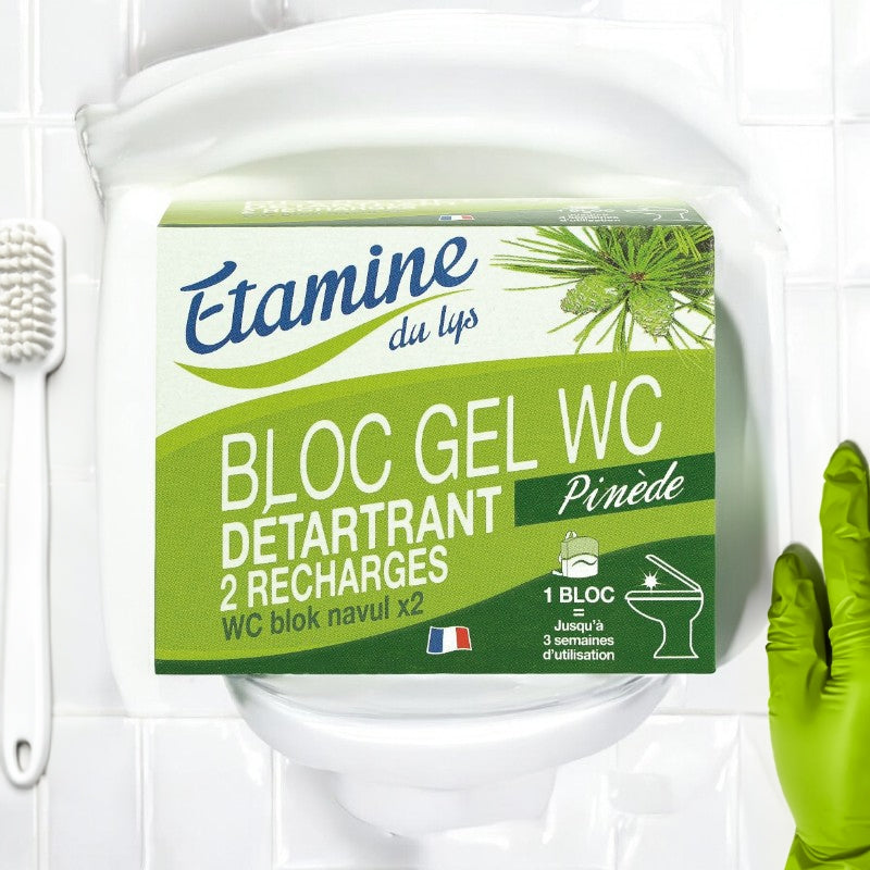Recharge bloc gel WC détartrant écologique pin - 2x50ml - Etamine du Lys