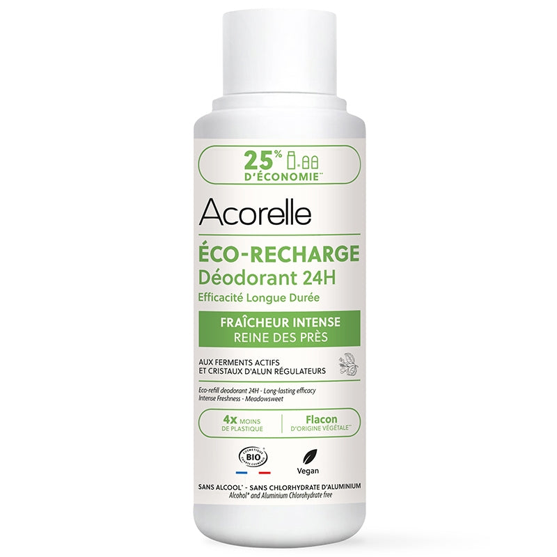 24-Stunden-Roll-on-Deo-Nachfüllpackung, intensive Frische, Bio – 100 ml – Acorelle