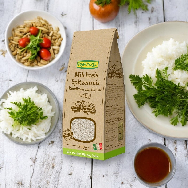 Riz au lait blanc grain rond BIO - 500g - Rapunzel