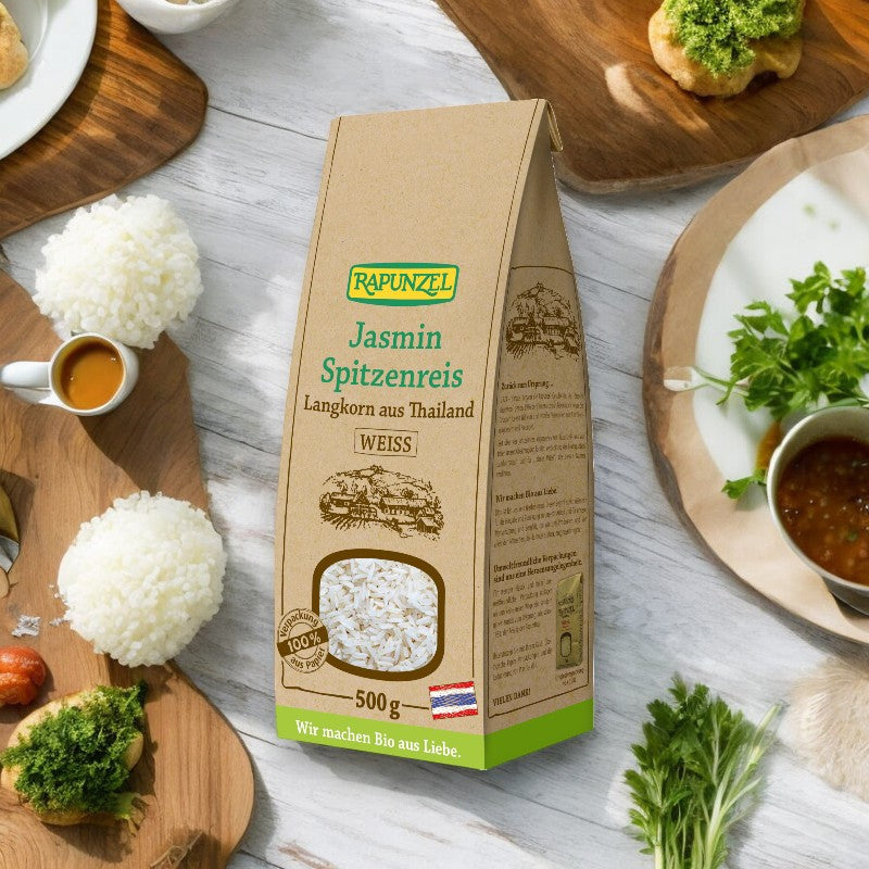 Riz jasmin blanc long grain BIO - 500g - Rapunzel