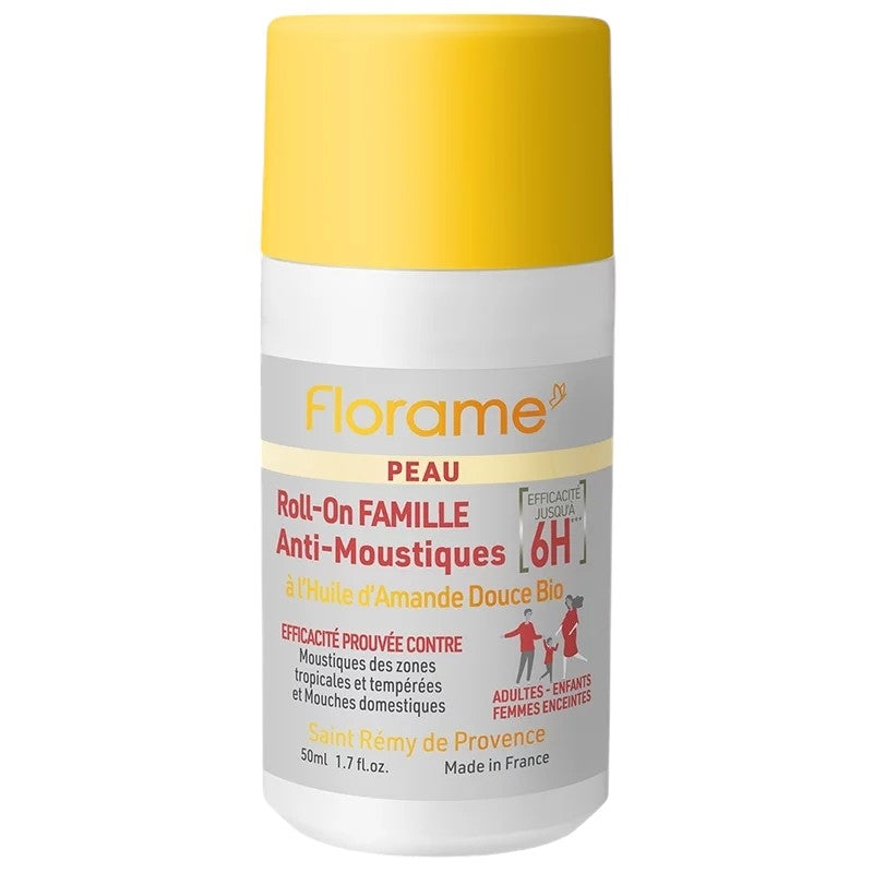 Roll-on famille anti-moustiques BIO amande douce - 50ml - Florame