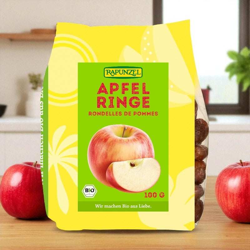 Rondelles de pommes séchées BIO - 100g - Rapunzel