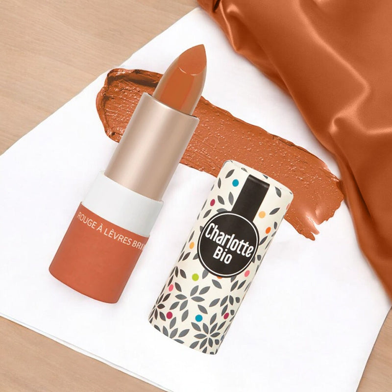 Rouge à lèvres brillant corail BIO - 3.5g - Charlotte Bio