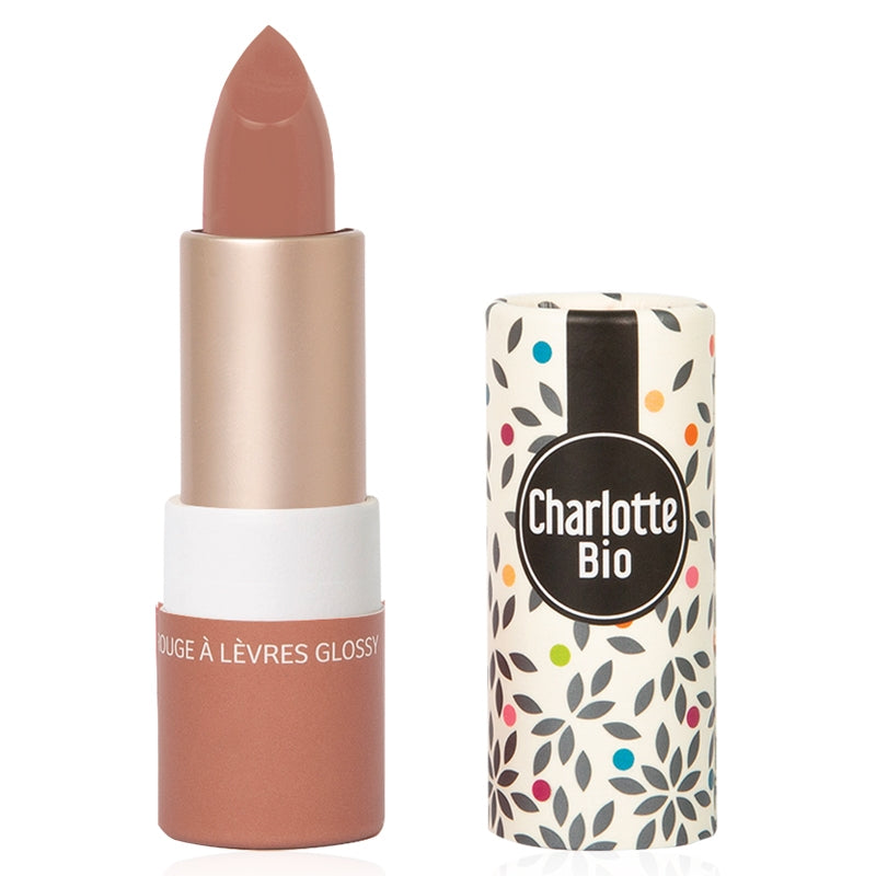 Rouge à lèvres brillant nude moka BIO - 3.5g - Charlotte Bio