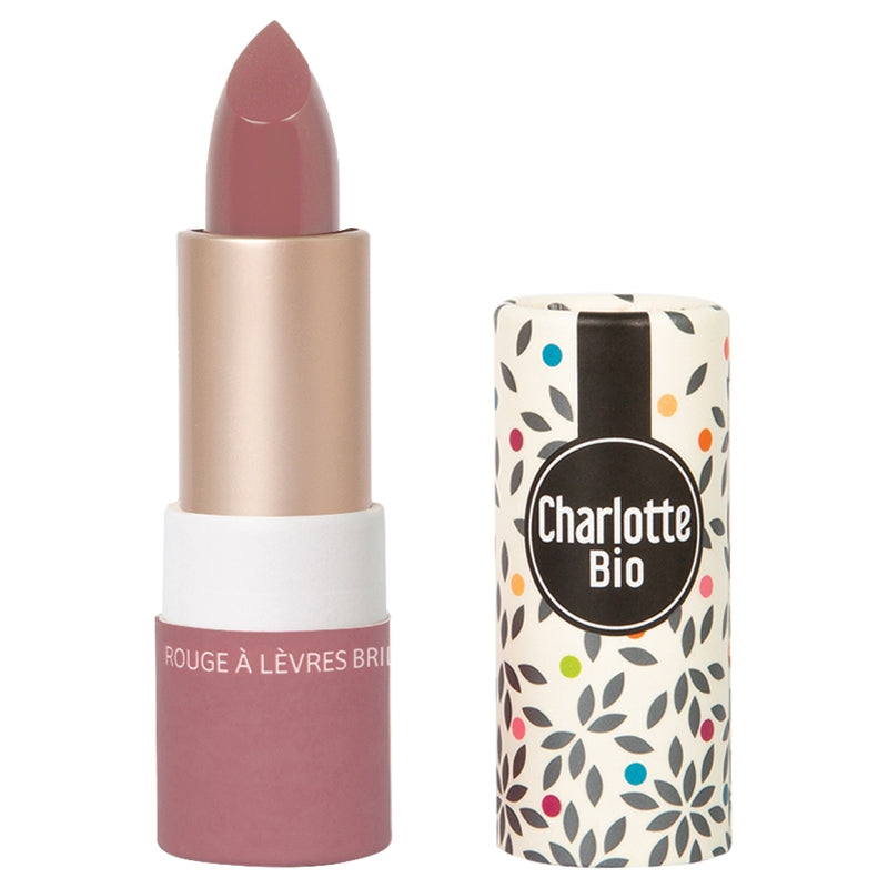 Rouge à lèvres brillant rose vintage BIO - 3.5g - Charlotte Bio