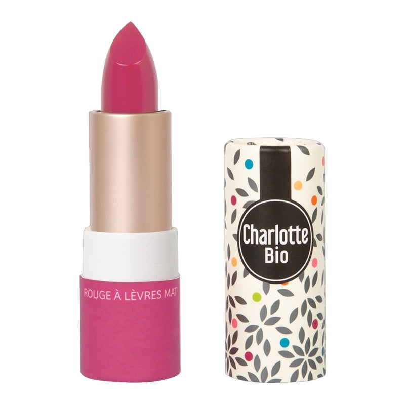 Bio-Lippenstift, matt, rosa – 3,5 g – Charlotte Bio