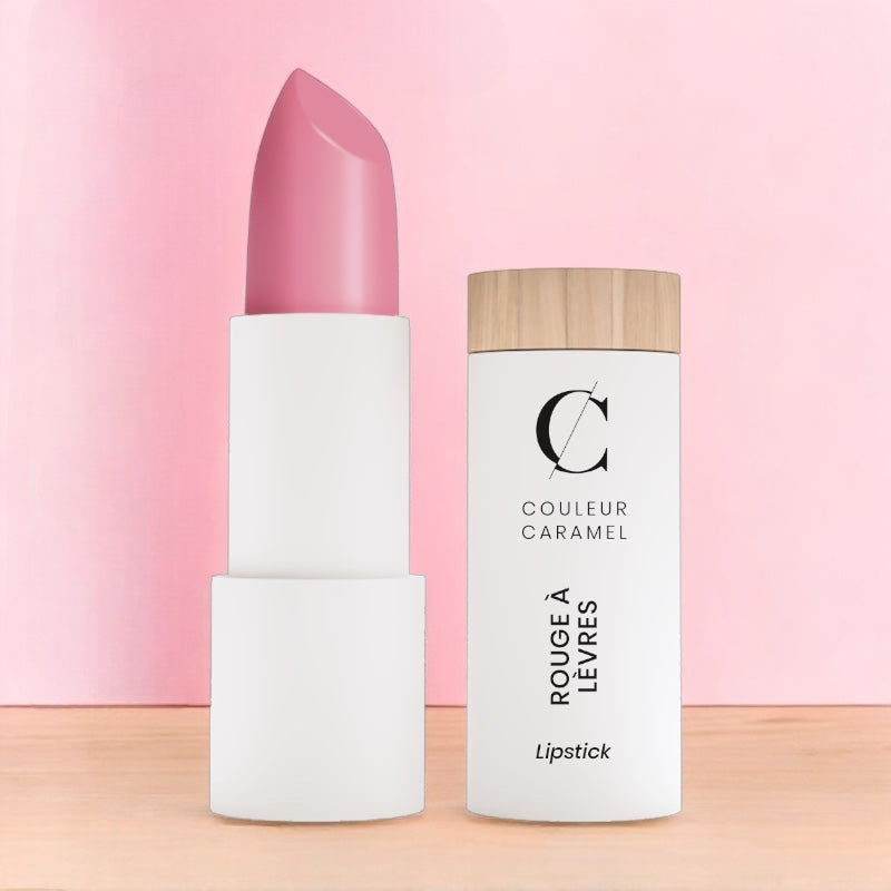 Rouge à lèvres satiné Rose moyen N°221 BIO - 3,5g - Couleur Caramel