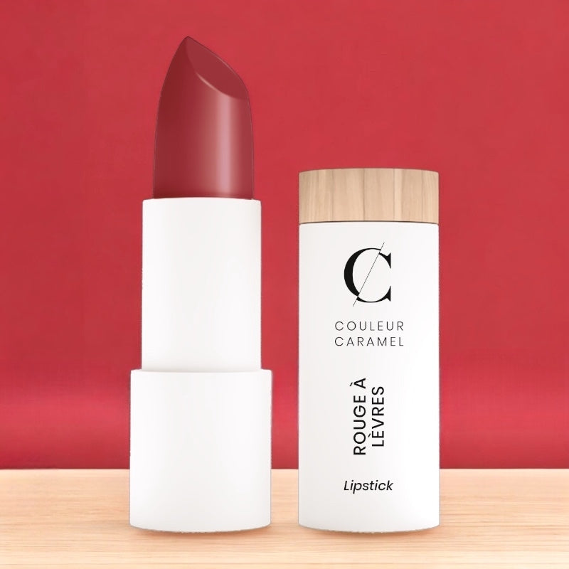 Rouge à lèvres satiné Vrai rouge N°223 BIO - 3,5g - Couleur Caramel