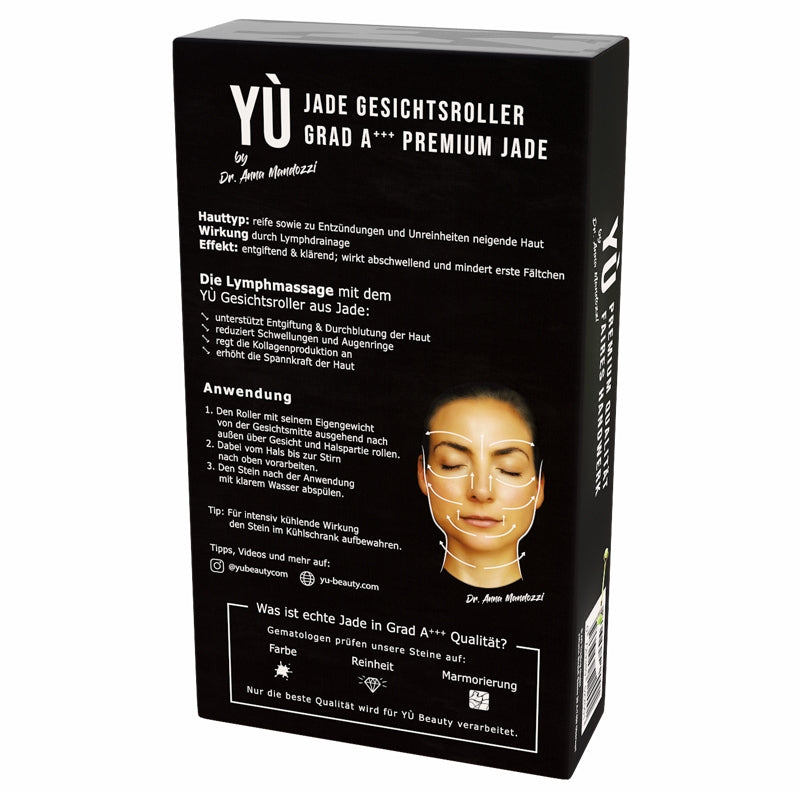 Jaderoller für die Gesichtsmassage - Yù Beauty