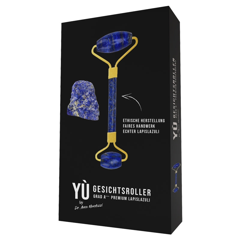 Gesichtsmassageroller aus Lapislazuli - Yù Beauty