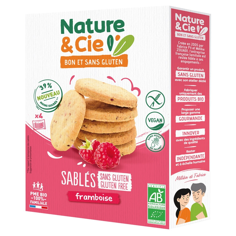Sablés à la framboise BIO - 120g - Nature&Cie