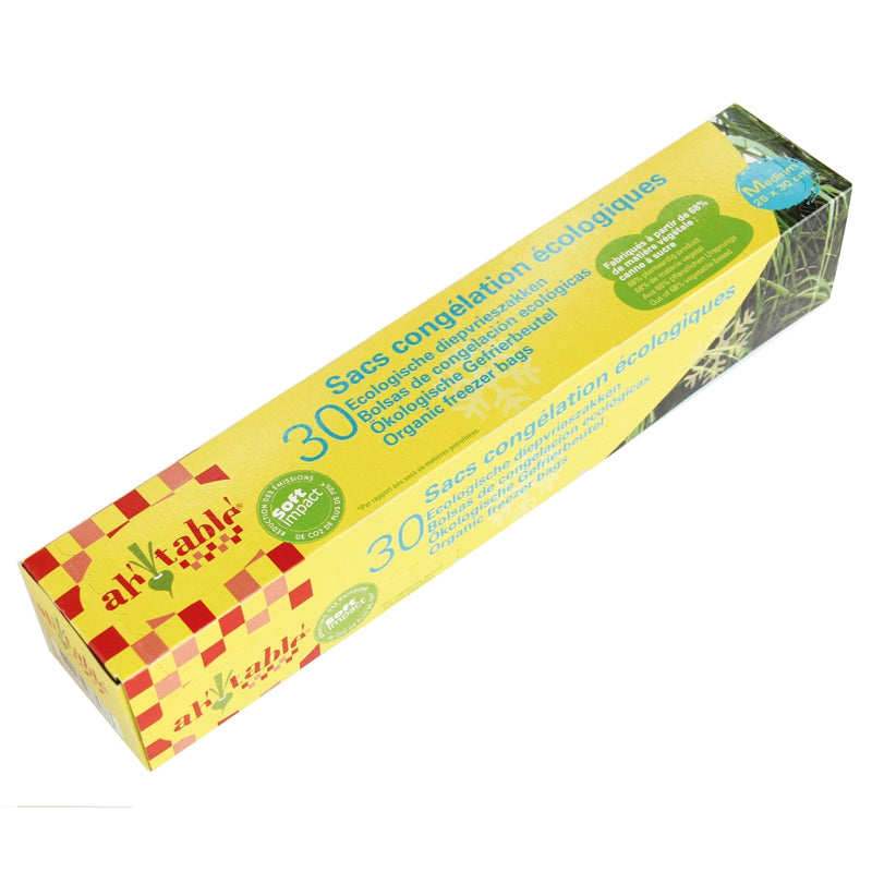 Umweltfreundliche Gefrierbeutel, Größe M - 30 Stück - ah table!
