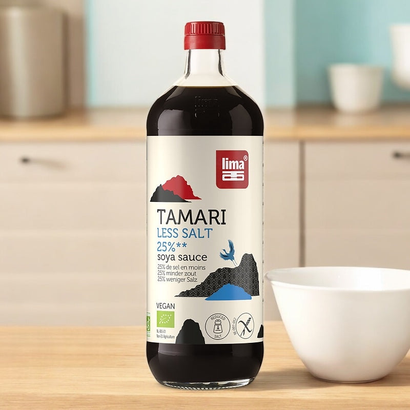Sauce de soja avec 25% de sel en moins BIO - Tamari - 1l - Lima