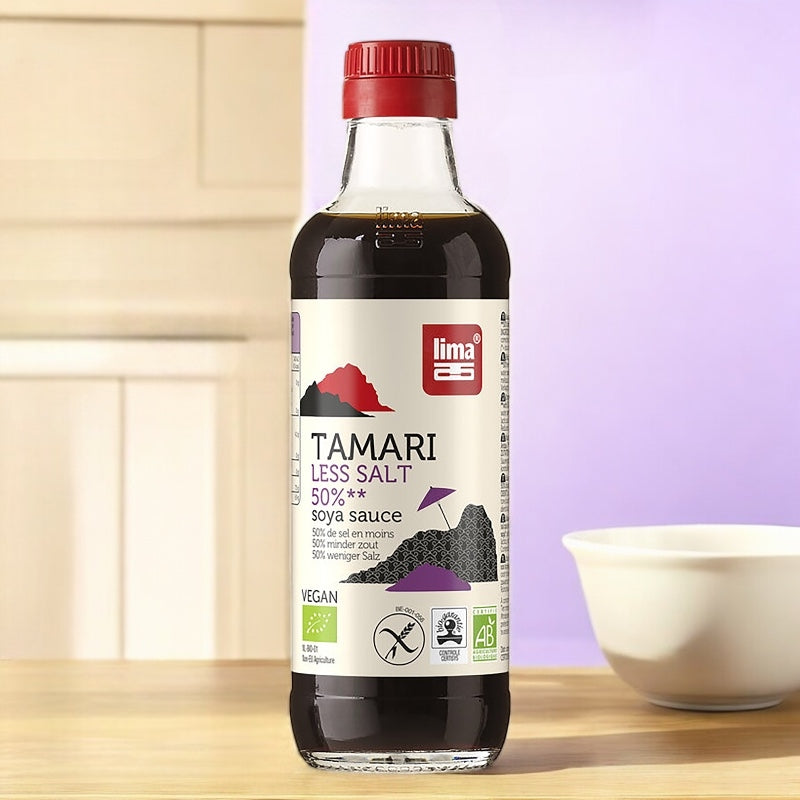 Sauce de soja avec 50% de sel en moins BIO - Tamari - 250ml - Lima