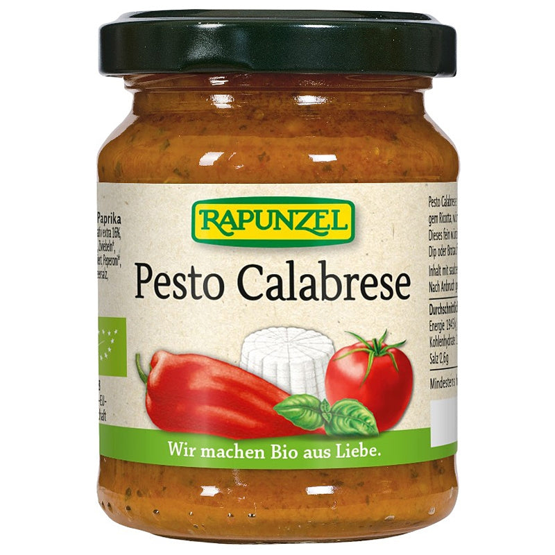 Sauce pesto Calabrese BIO - 120g - Rapunzel