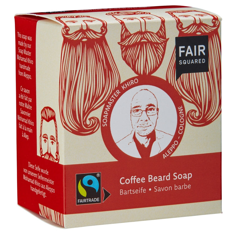 Bio-Rasierseife mit Kaffeeduft – 2 x 80 g – Fair Squared