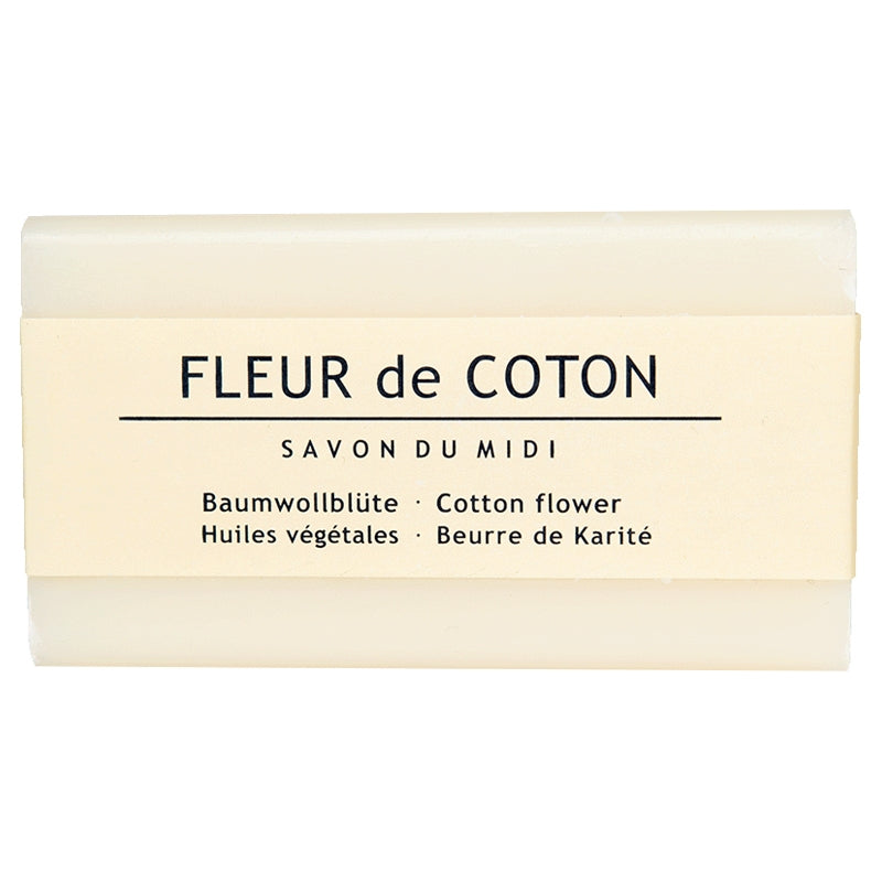 Seife aus Sheabutter und Baumwollblüten - 100 g - Savon du Midi