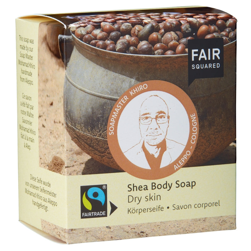 Bio-Sheabutter-Körperseife – 2 x 80 g – Fair Squared