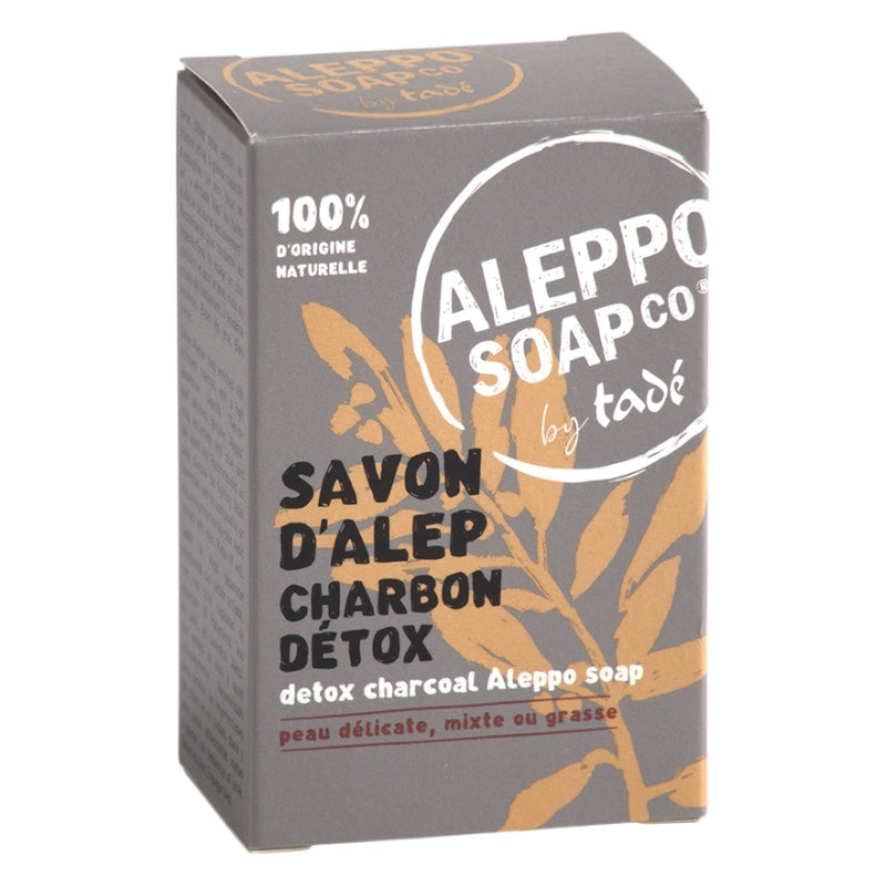 Savon d'Alep au charbon purifiant - 150g - Tadé