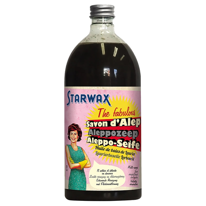 Flüssige Aleppo-Seife mit Oliven- und Lorbeerblatt – 1 l – Starwax The fabelhaft