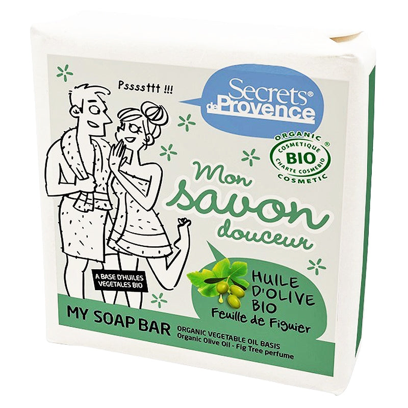 Sanfte Bio-Seife mit Oliven und Feigen – 100 g – Secrets of Provence