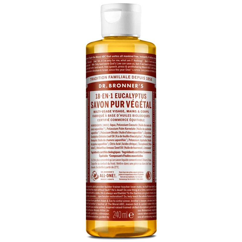 18-in-1 Bio-Eukalyptus-Flüssigseife - 240 ml - Dr. Bronner's