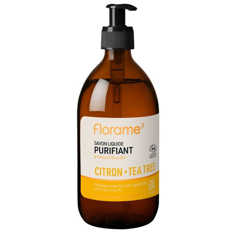 Savon liquide BIO citron & tea tree - 500ml - Florame