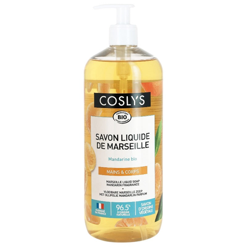 Savon liquide de Marseille BIO olive & mandarine - 1l - Coslys