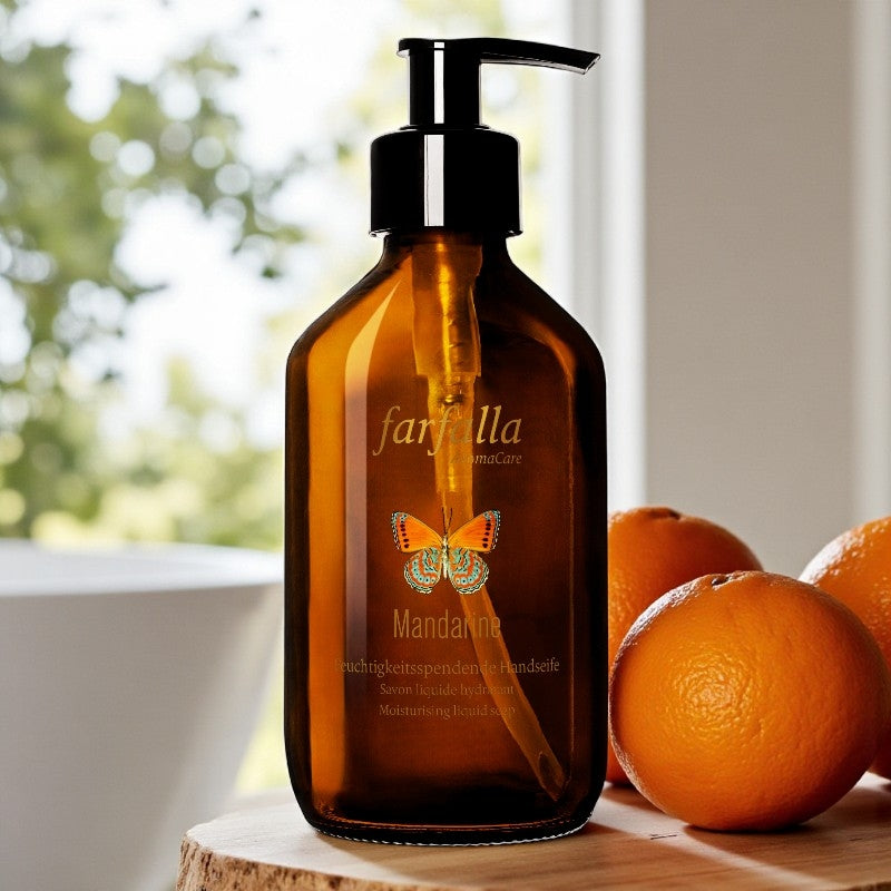 Savon liquide hydratant BIO mandarine - 250ml - Farfalla