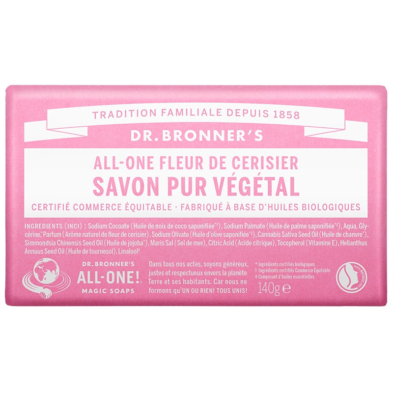 Reine Bio-Kirschblütenseife - 140 g - Dr. Bronner's