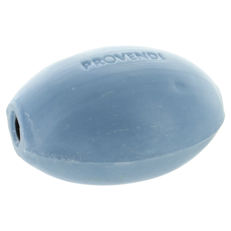 Lavendelblau-violette Drehseife mit verchromter Seifenschale – 290 g – Provendi