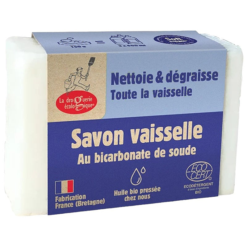 Savon vaisselle au bicarbonate de soude - 150g - La droguerie écologique