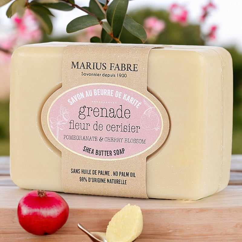 Savonnette karite fleur de cerisier grenade 100 g marius fabre 2