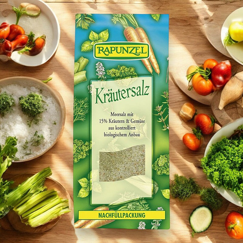 Kräutersalz mit 15 % Bio-Kräutern und -Gemüse – 500 g – Rapunzel