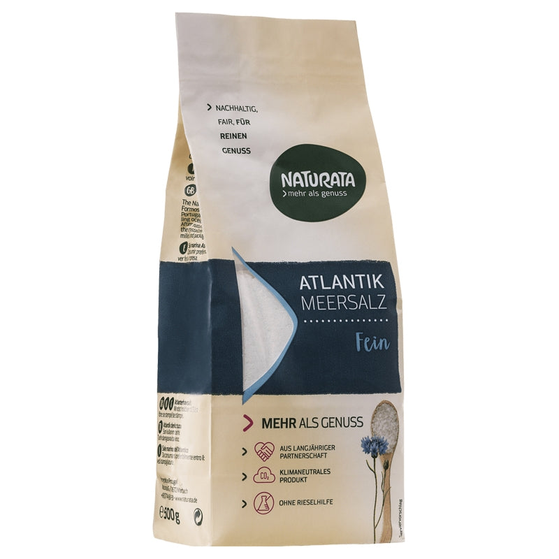 Feines Atlantik-Meersalz - 500g - Naturata