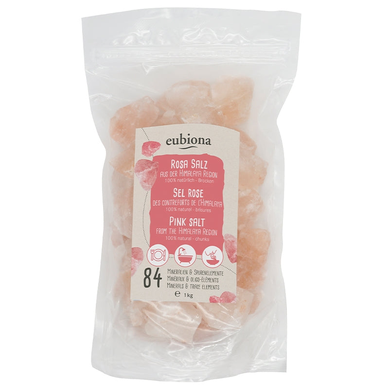 Himalaya-Salzflocken (rosa) – 1 kg – Eubiona