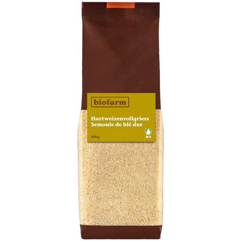 Bio-Hartweizengrieß - 500g - Biofarm