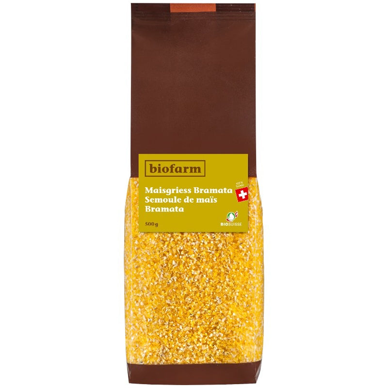 Bio-Schweizer Bramata-Maisgrieß – 500 g – Biofarm