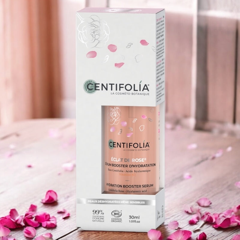 Sérum booster d'hydratation BIO rose & vitamine C - 30ml - Centifolia