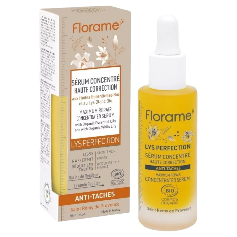 Sérum concentré haute correction BIO lys blanc - 30ml - Florame