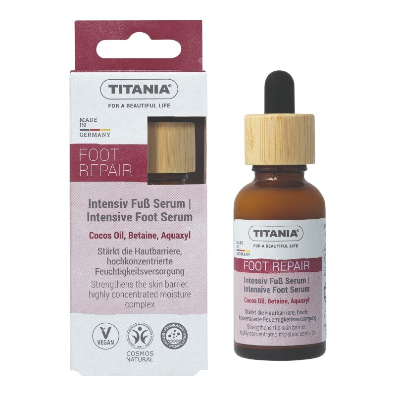 Intensives Fußserum mit Kokosnuss und Betain – 30 ml – Titania