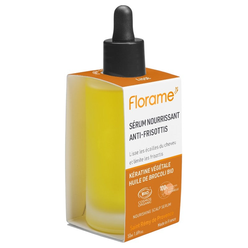 Sérum nourrissant anti-frisottis BIO kératine & brocoli - 50ml - Florame