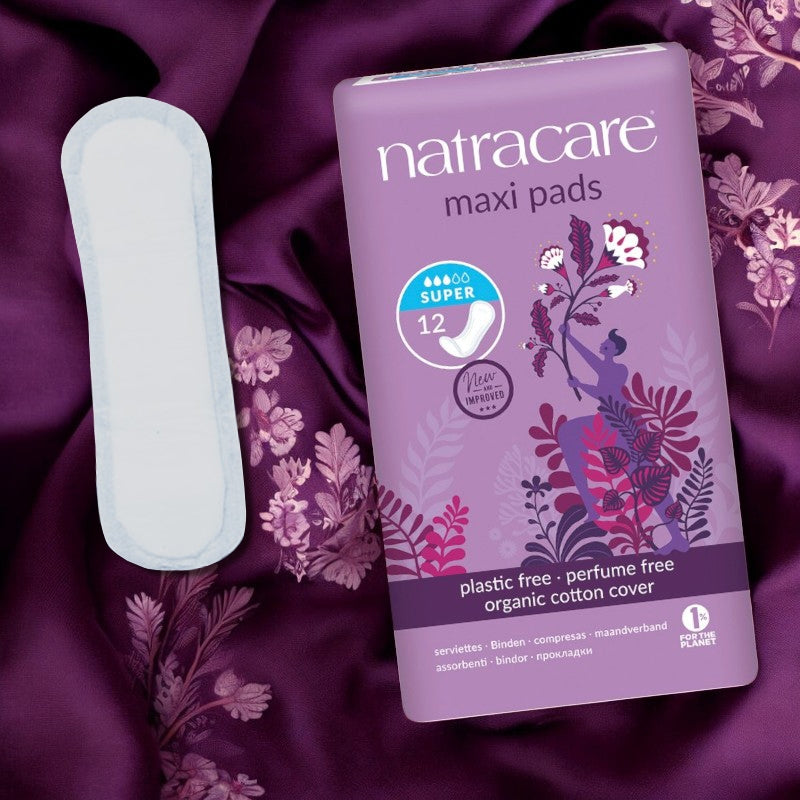 Serviettes hygiéniques super BIO flux moyen-fort - 12 pièces - Natracare