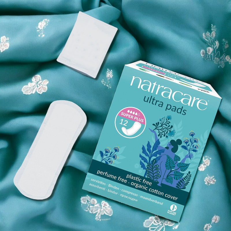 Serviettes hygiéniques super plus BIO flux fort - 12 pièces - Natracare