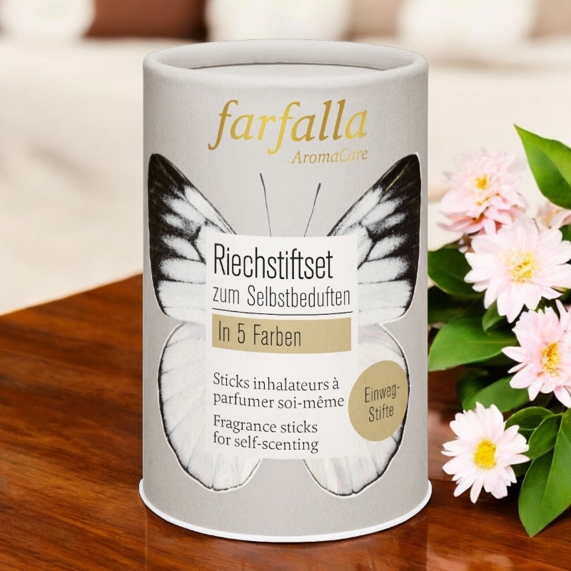 Set sticks inhalateurs de 5 couleurs - Farfalla