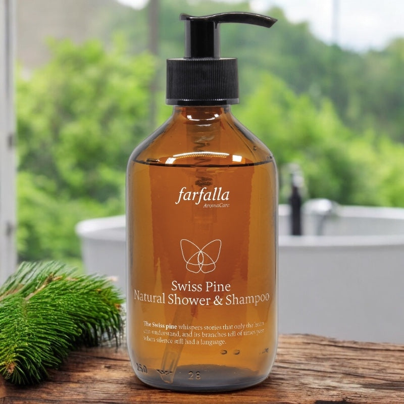 Bio-Shampoo und Duschgel für Männer mit Kiefernduft – 250 ml – Farfalla