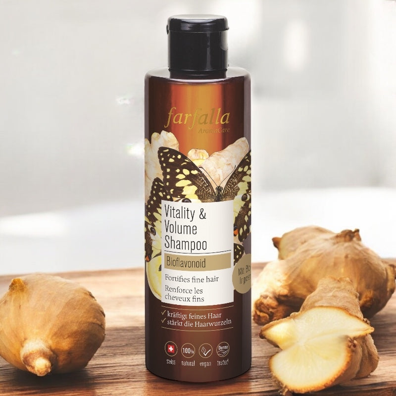 Vitality & Volume Shampoo mit Bio-Bioflavonoiden - 200 ml - Farfalla