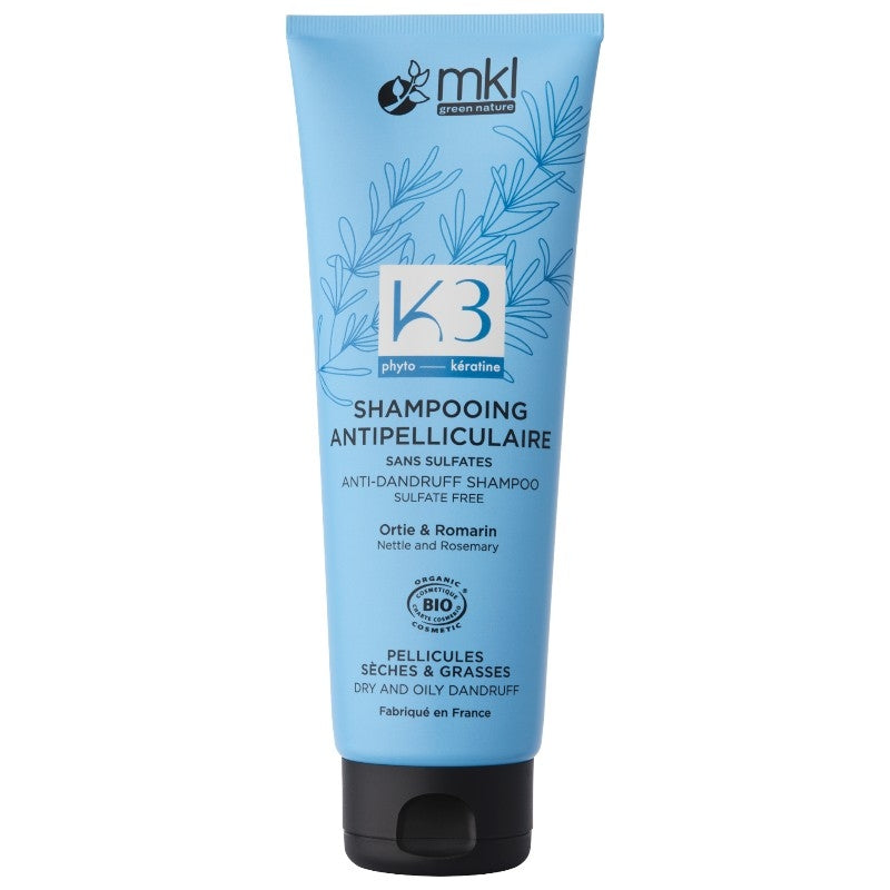 Shampooing antipelliculaire BIO ortie & romarin - 250ml - MKL Green Nature