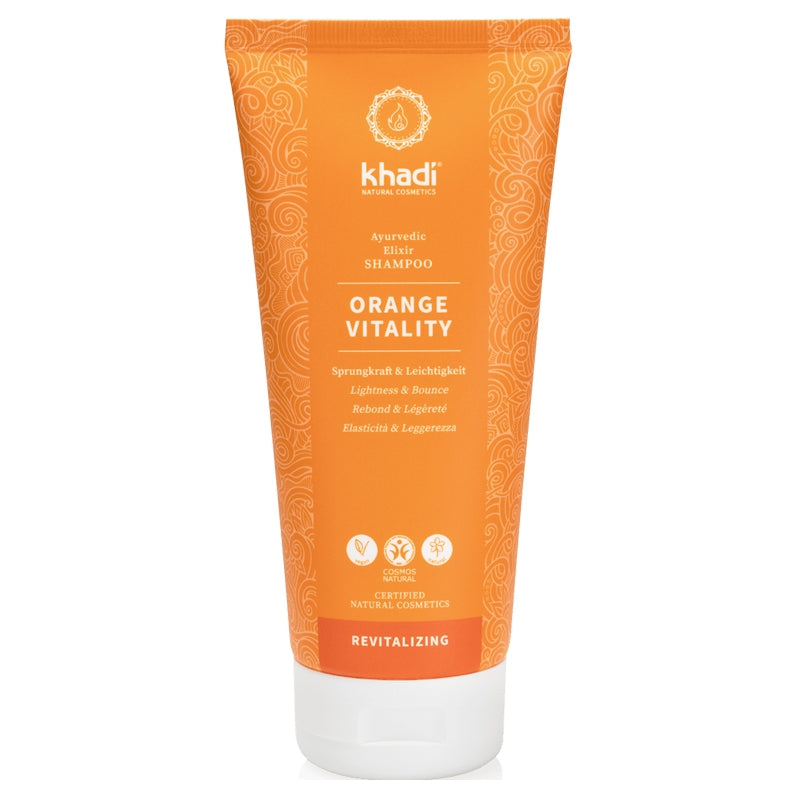 Shampooing ayurvédique rebond naturel orange - 200ml - Khadi
