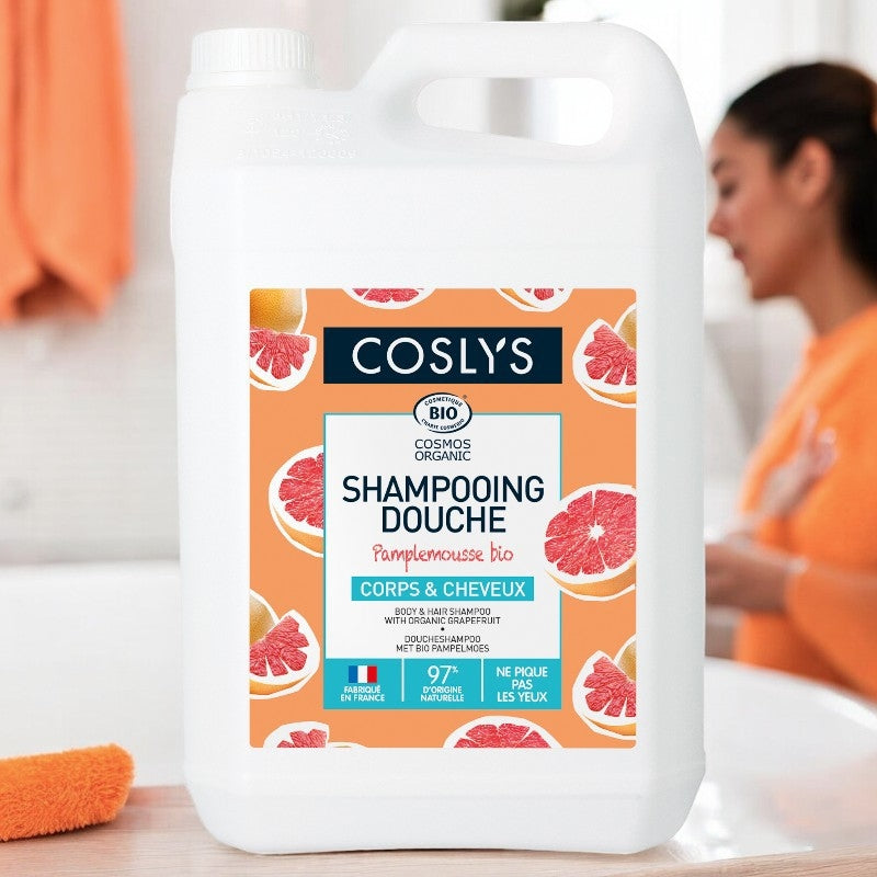 Shampooing douche BIO pamplemousse - 5l - Coslys